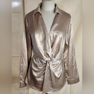 Beautiful satin blouse by g.p.d.